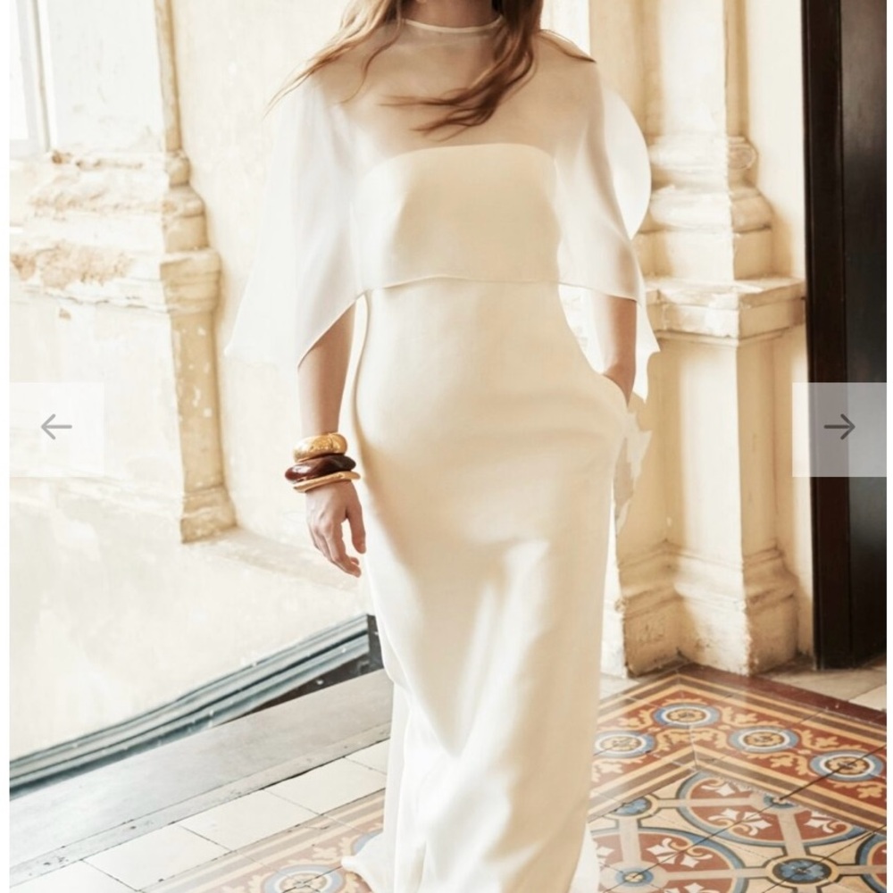 Huong boutique Charlotte Dress with cape